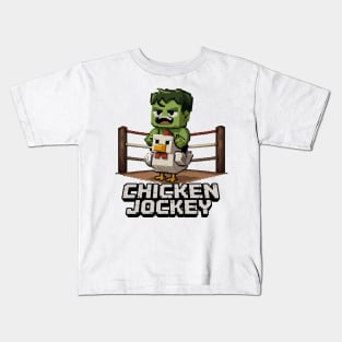 Chicken-Jockey Kids T-Shirt